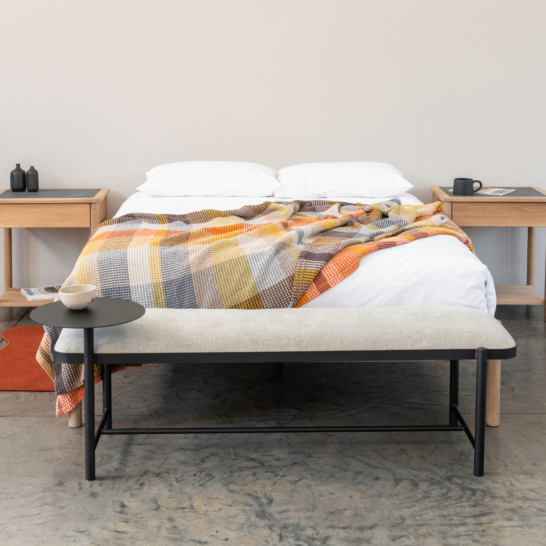 Malmo Bench + Table - Light Stone