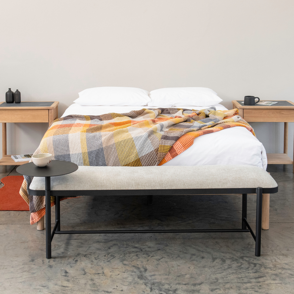 Malmo Bench + Table - Light Stone