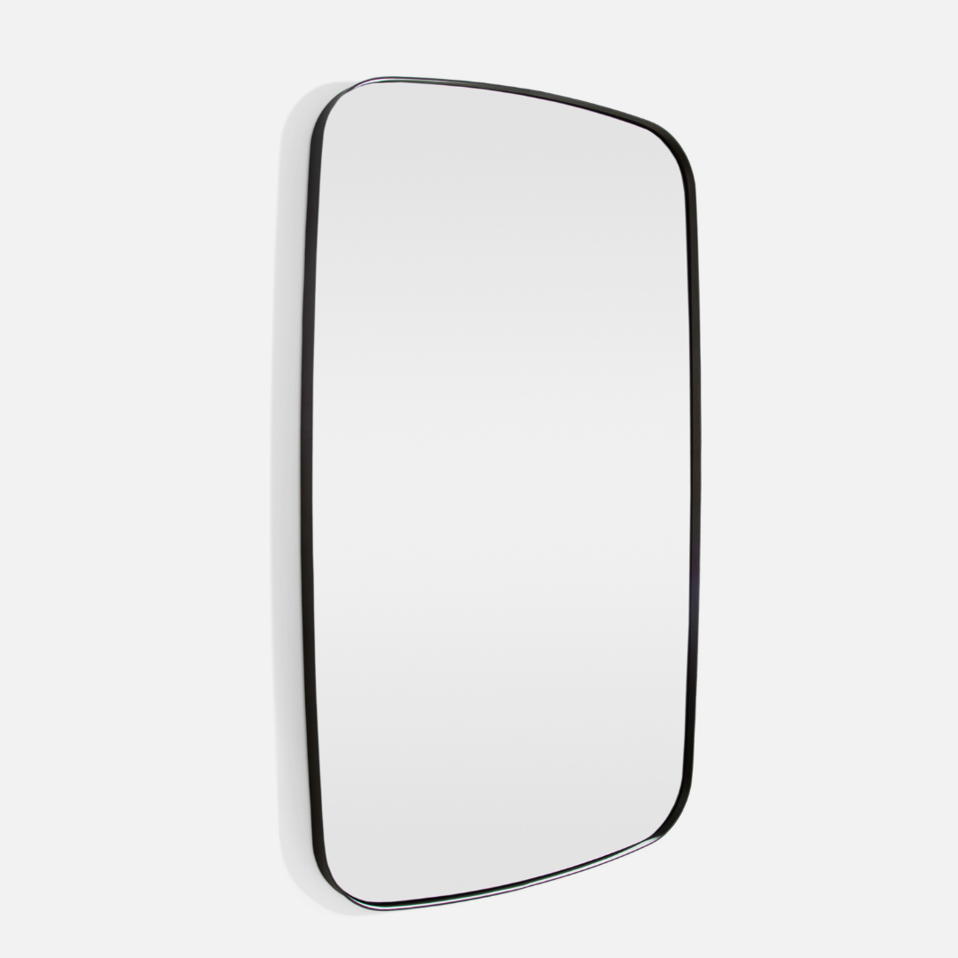 Deep Frame Soft Edge Mirror - Flared Design