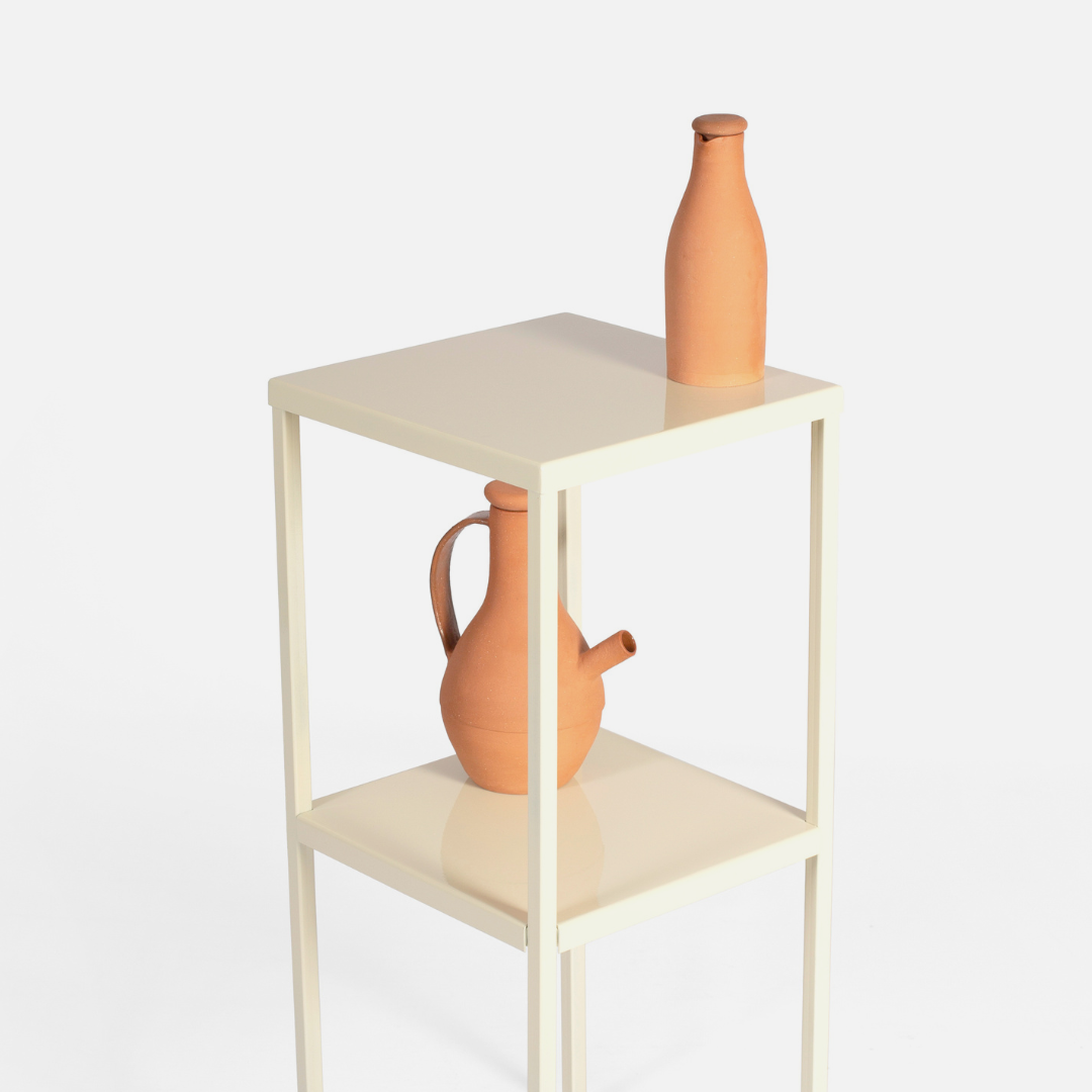 Simple Tall Geo Table Combo - Cream