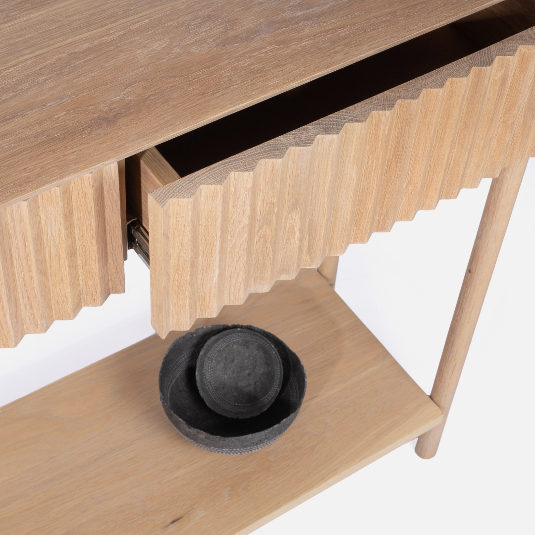 Copenhagen Freestanding Server - Light Oak