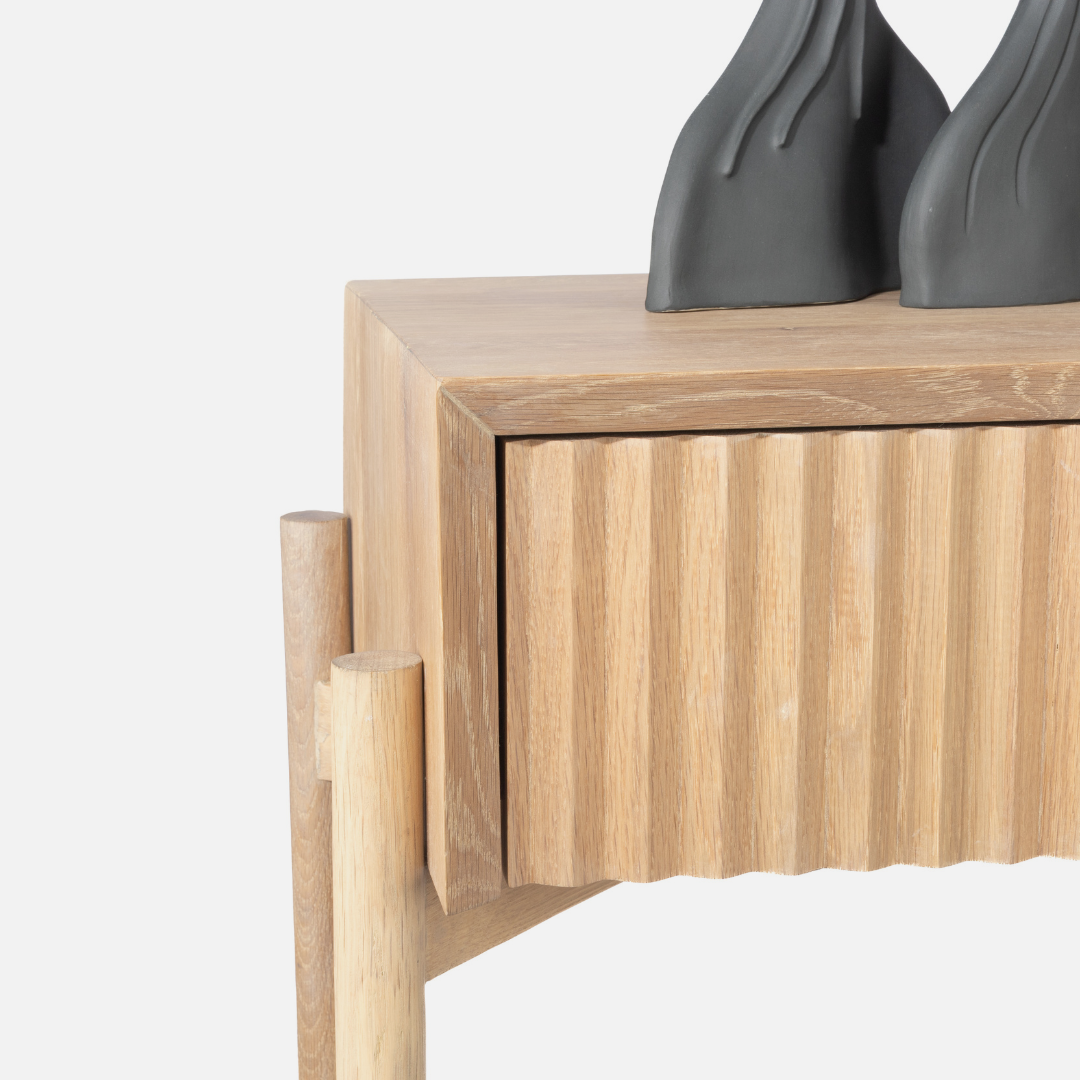 Copenhagen Freestanding Server - Light Oak