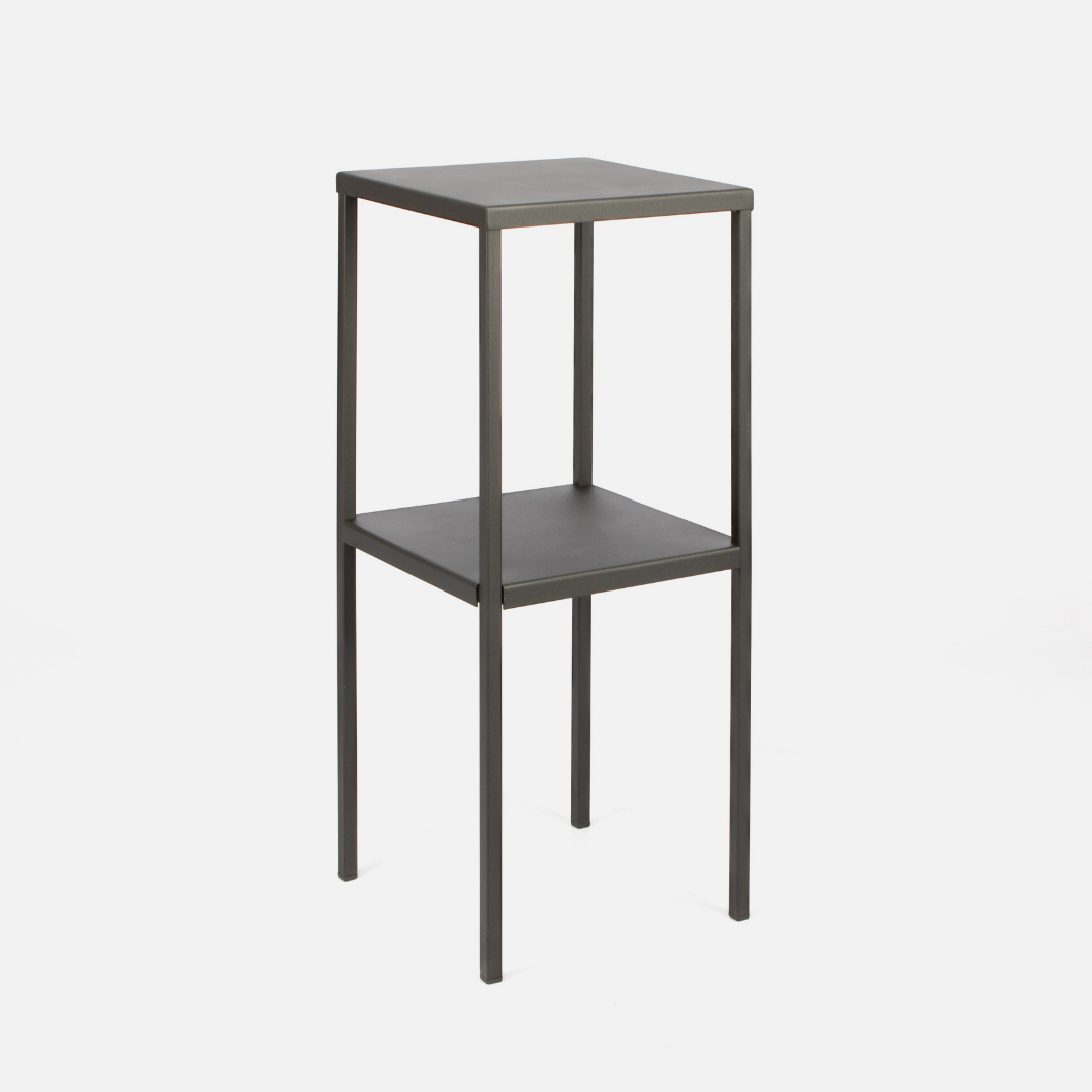 Simple Tall Geo Table - Black
