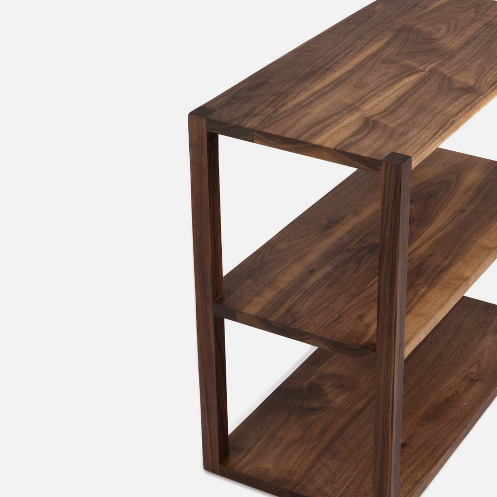 Tetsu Sofa Shelf - Solid Walnut