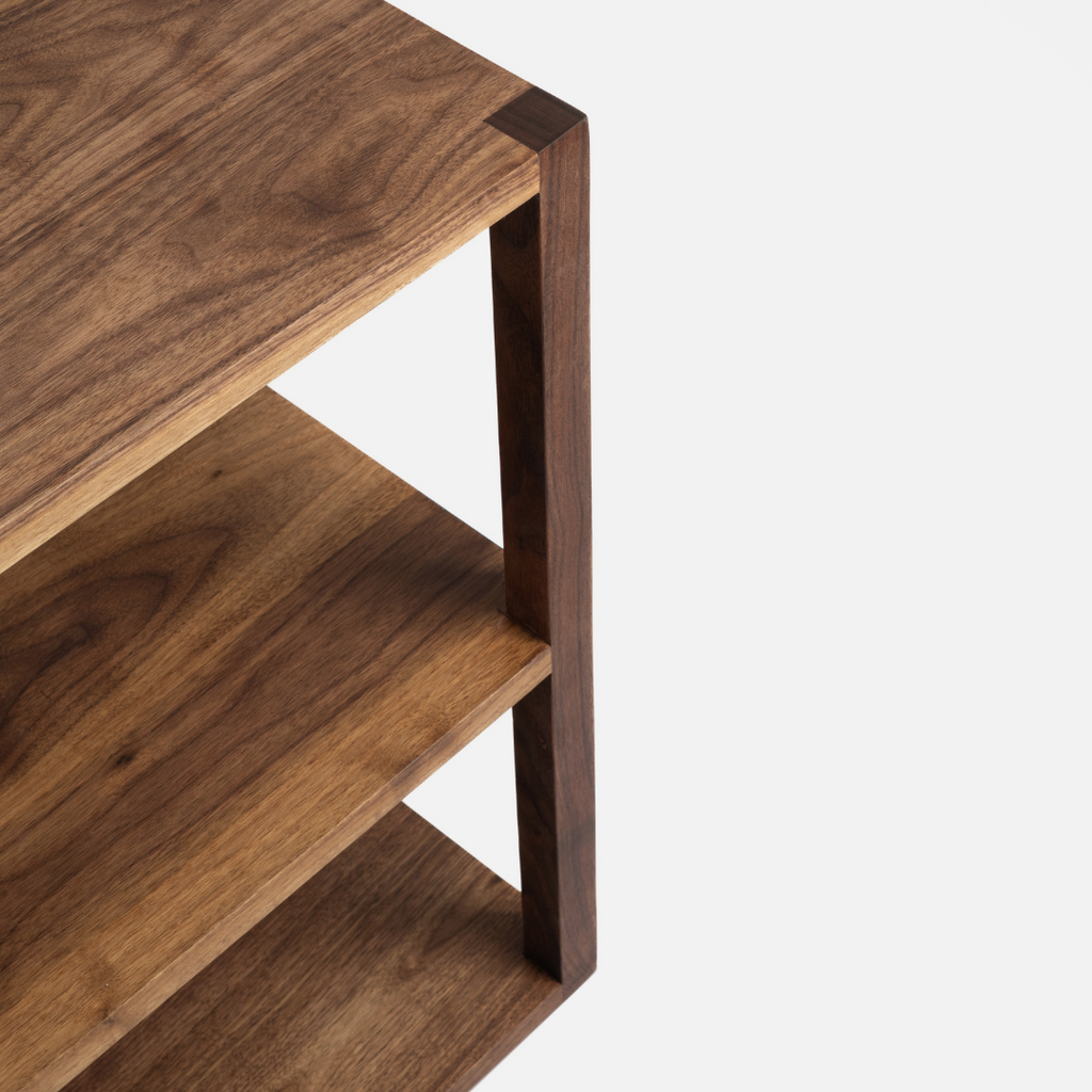 Tetsu Sofa Shelf - Solid Walnut