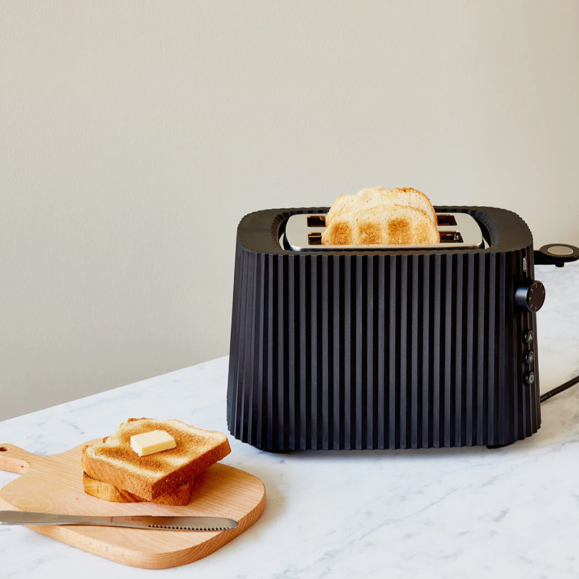 Alessi Plisse Toaster - Black
