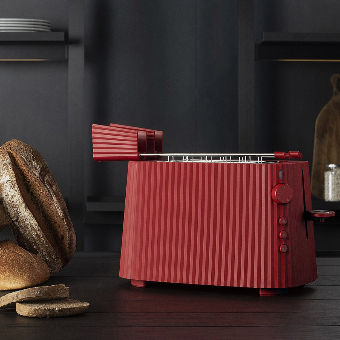 Alessi Plisse Toaster - Red