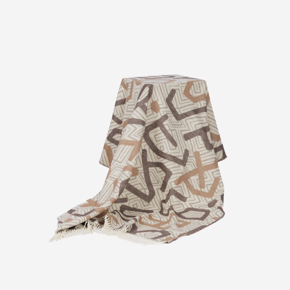 Kuba Modern Throw - Cocoa & Nutmeg