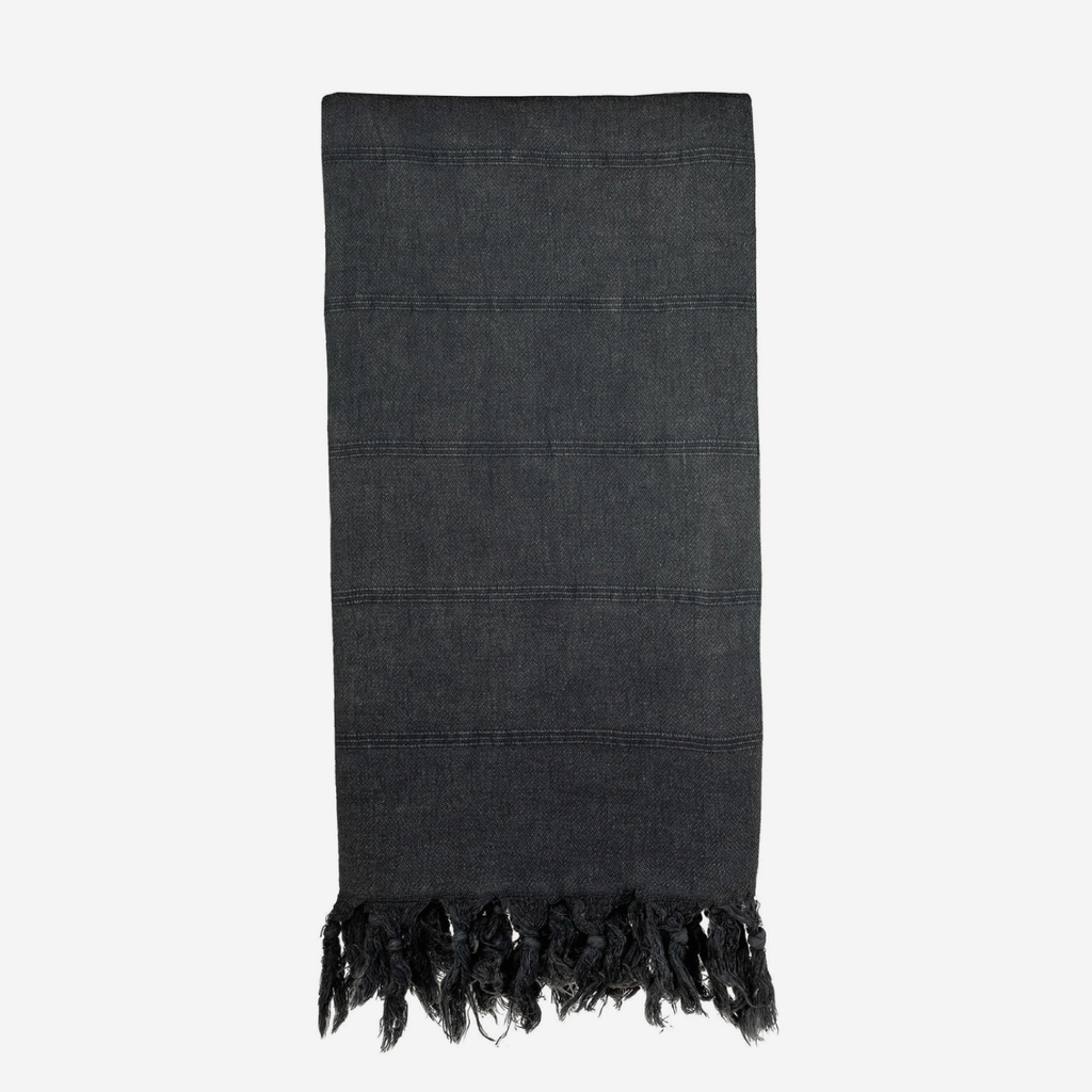 Turkish Towel - Stonewashed Black