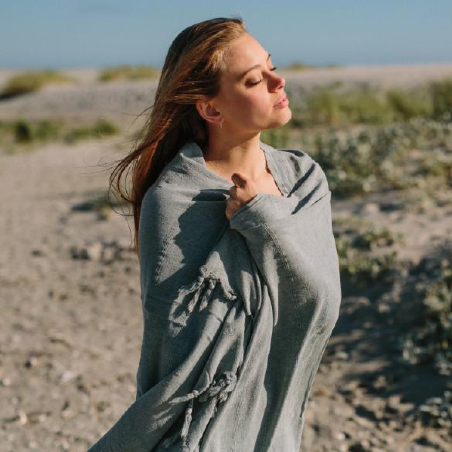 Turkish Towel - Stonewashed Light Grey