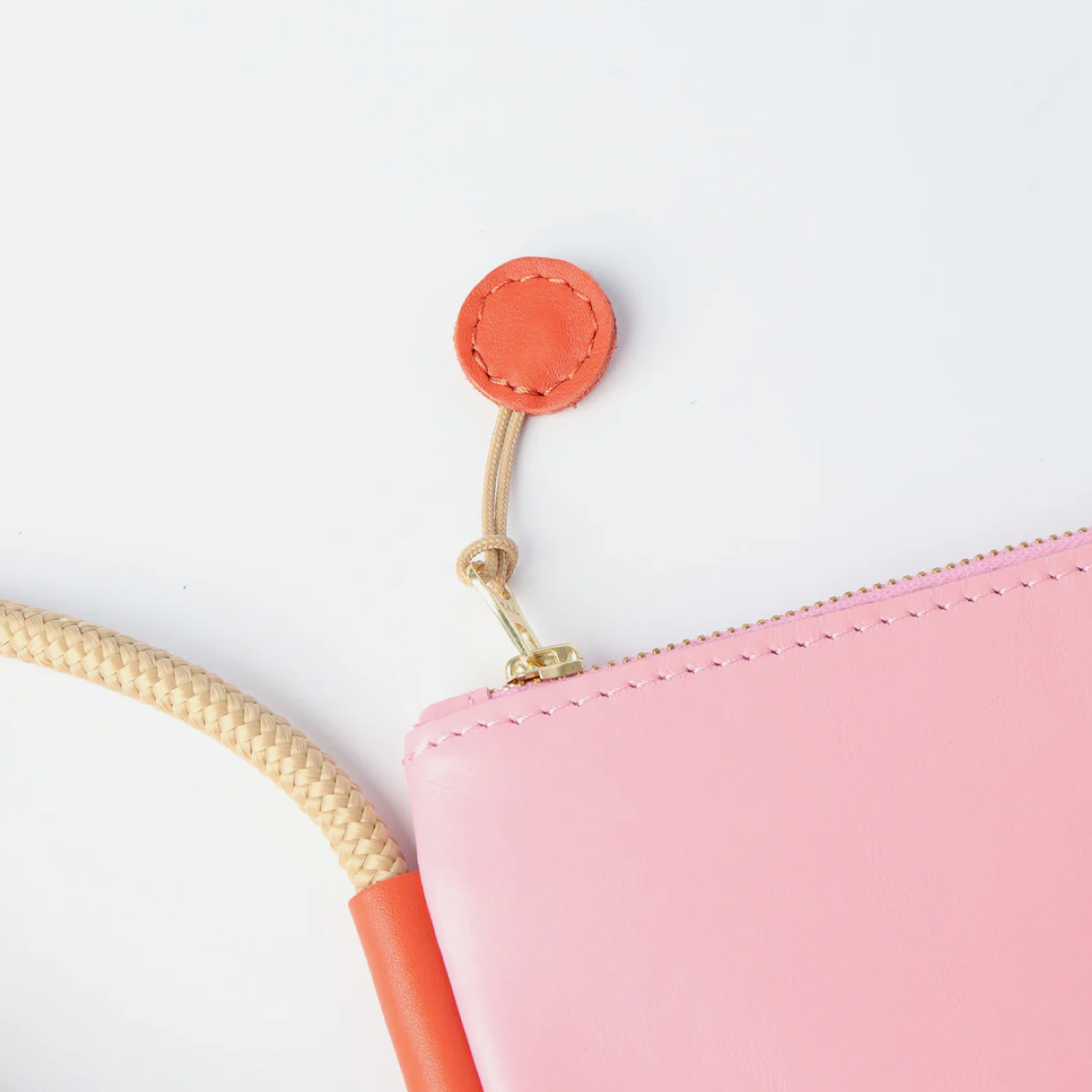The Selene Bag - Candy Pink & Lobster Red