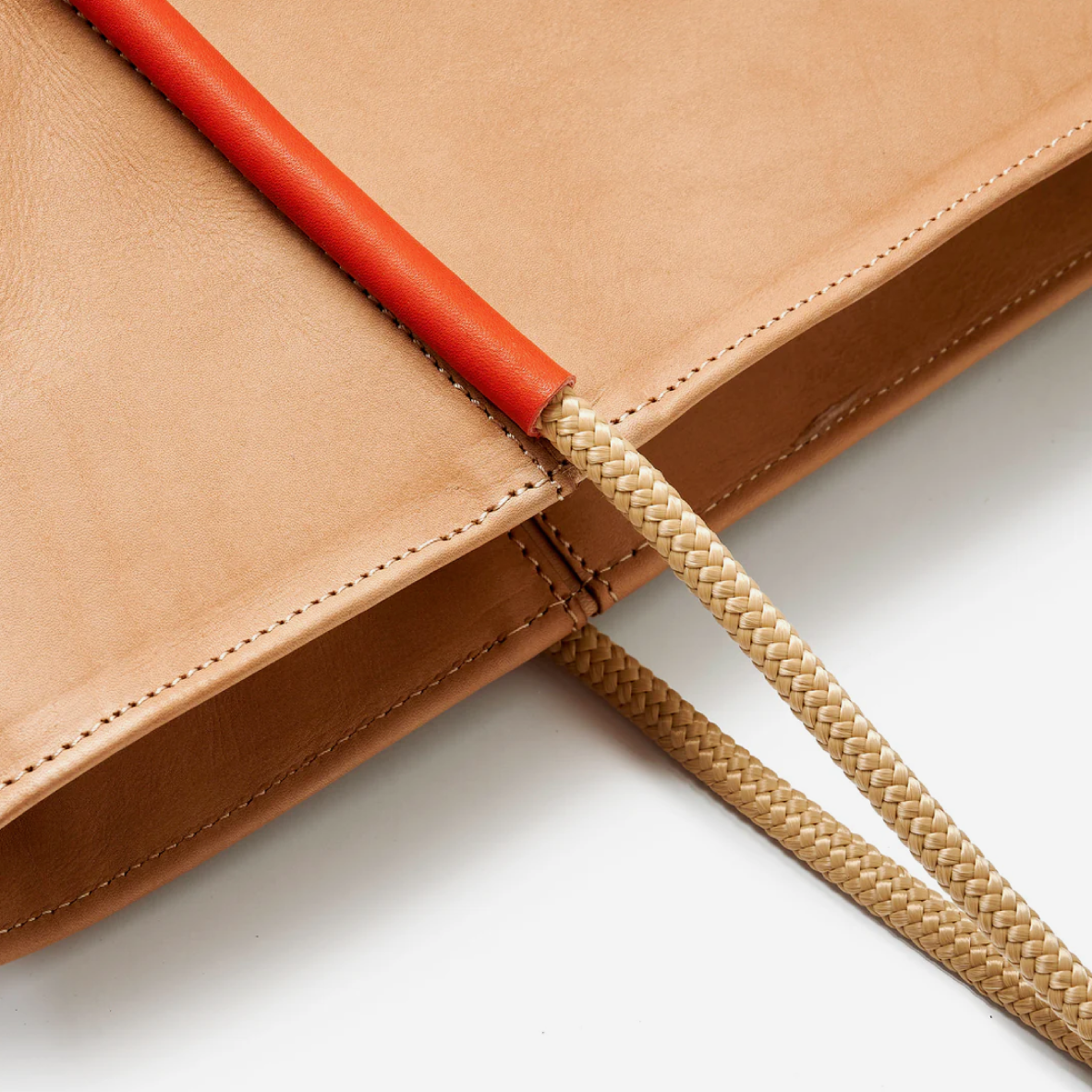 Tote Bag - Almond & Lobster Red