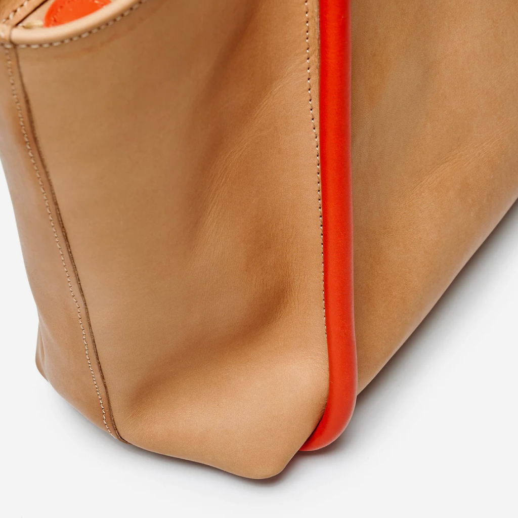 Tote Bag - Almond & Lobster Red