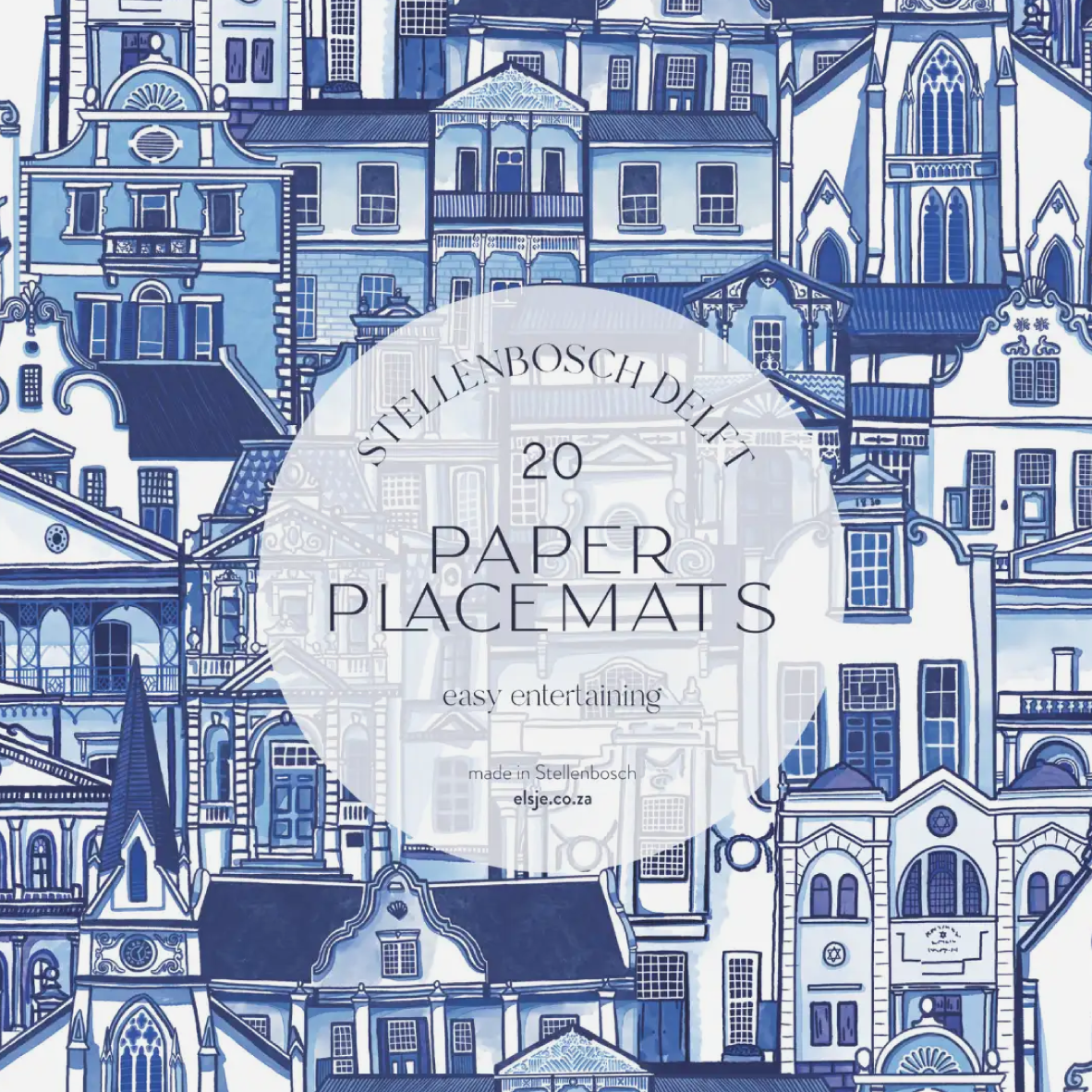 Paper Placemats - Stellenbosch Delft