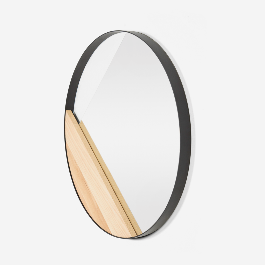 Fractured Round Mirror