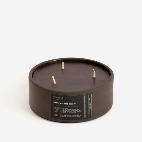 Large 3-Wick Candle - Dark As The Night