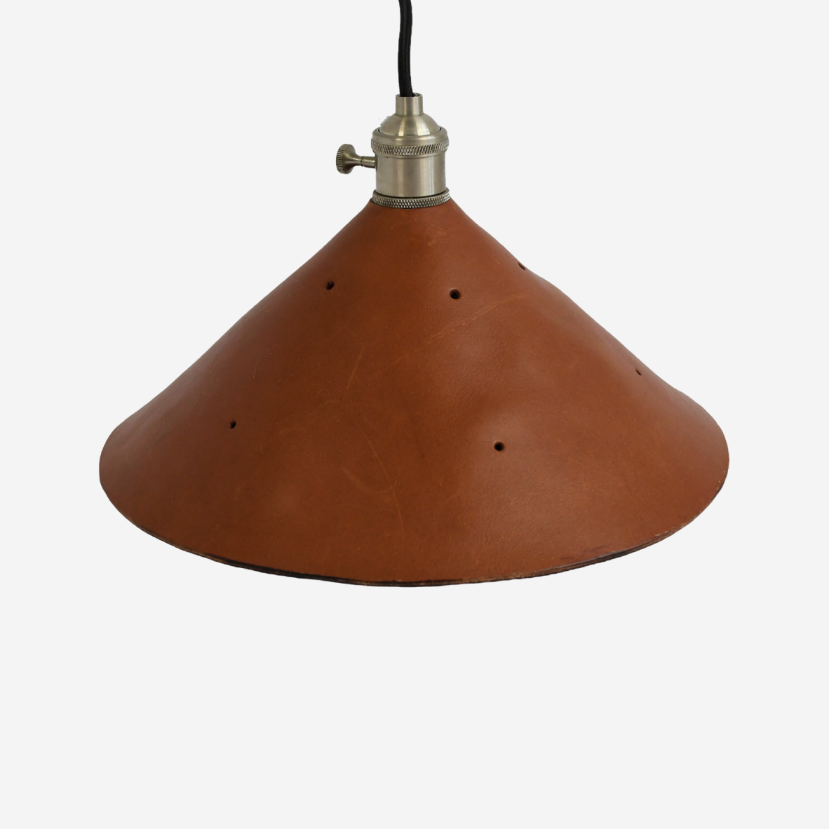 Leather Light Pendant - Brown