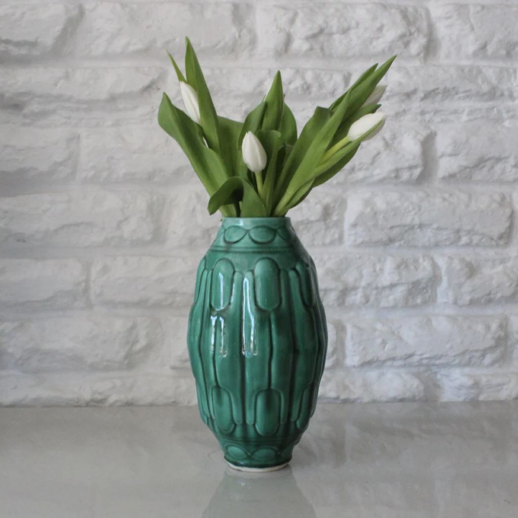 Nouveau Vase - Emerald