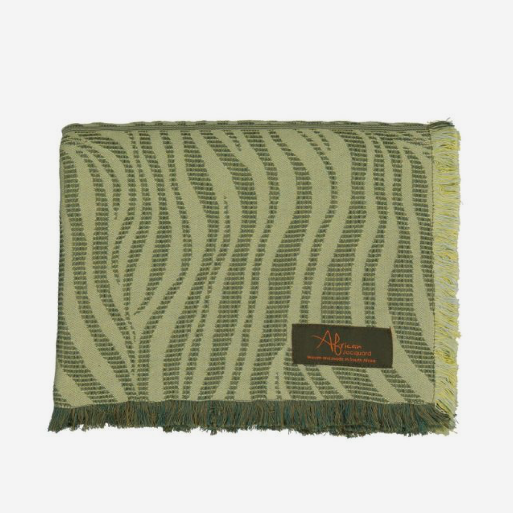 Safari Throw - Zebra Moss
