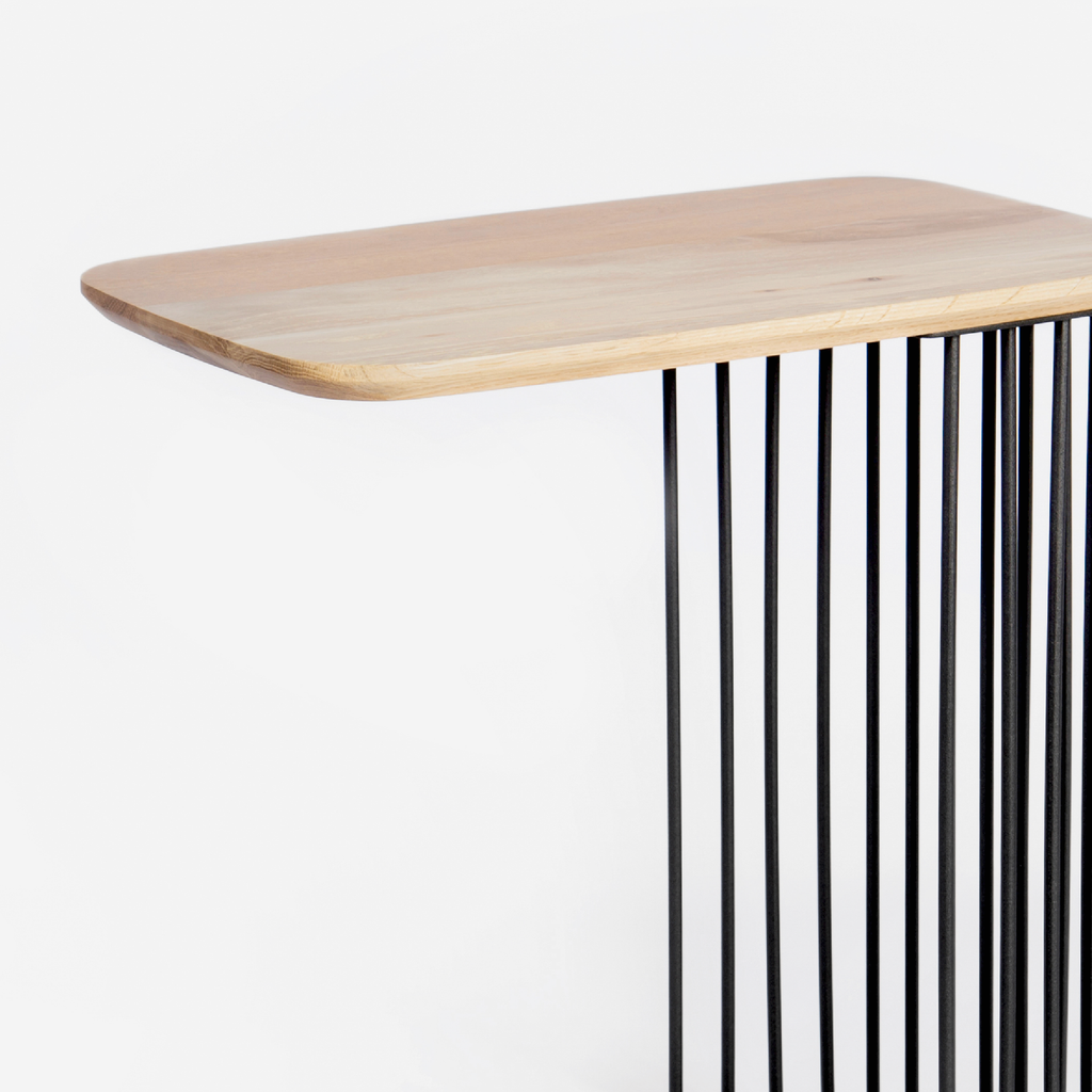 Spine Couch Table Black + Wood