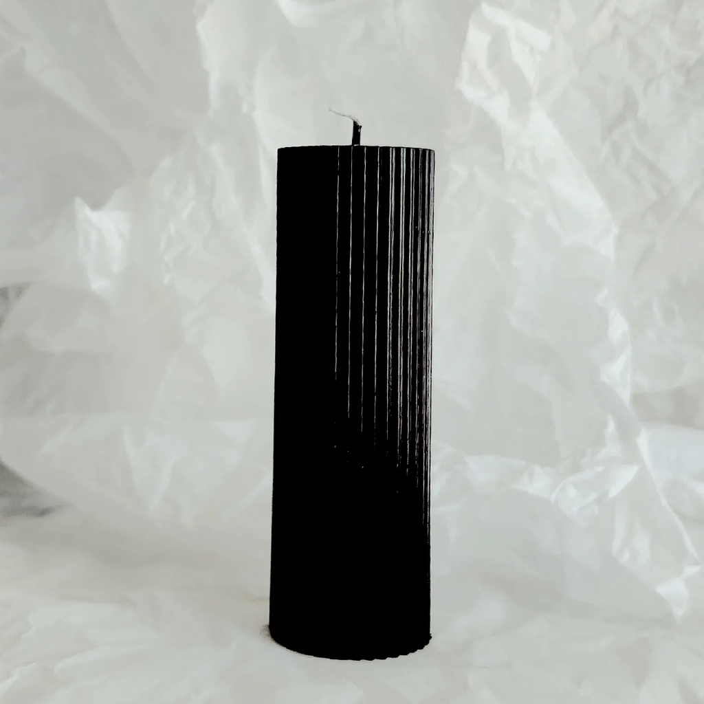 The Wave Pillar Candle