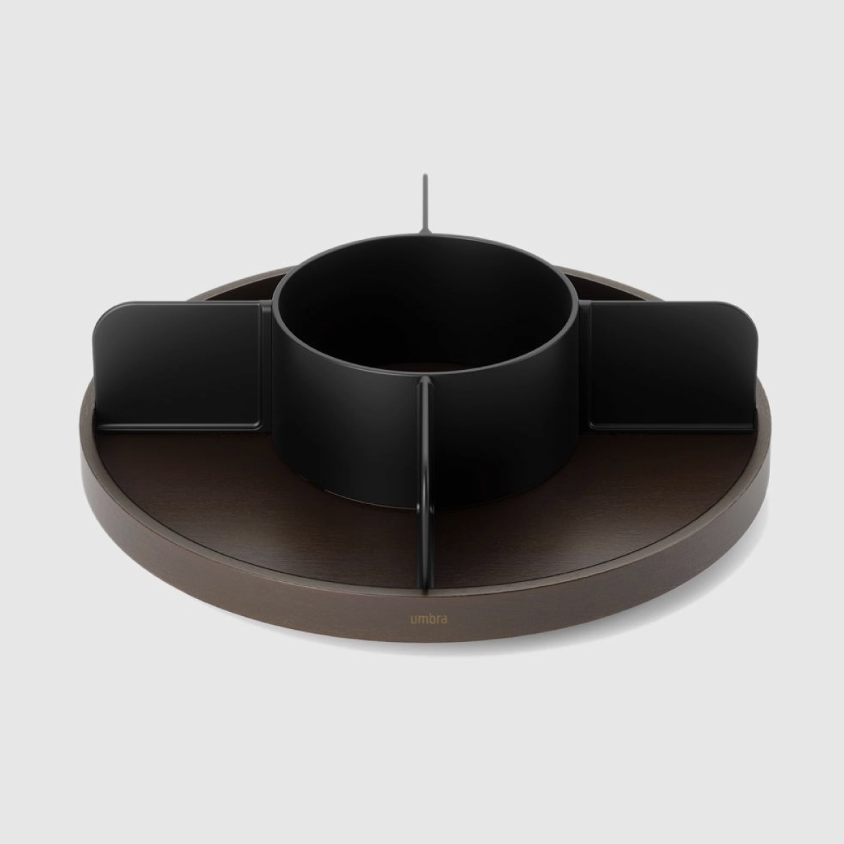 Bellwood Lazy Susan - Black & Walnut