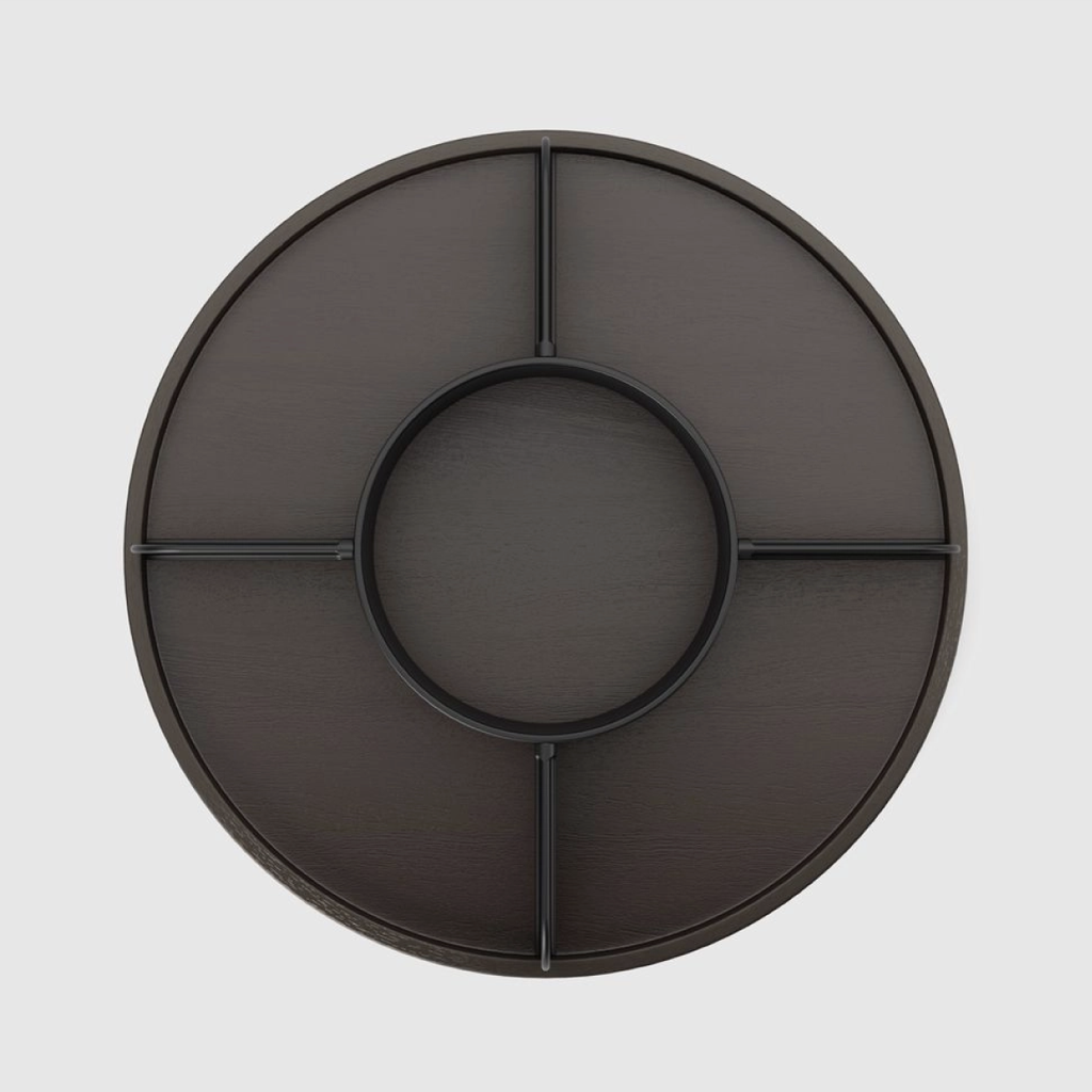 Bellwood Lazy Susan - Black & Walnut