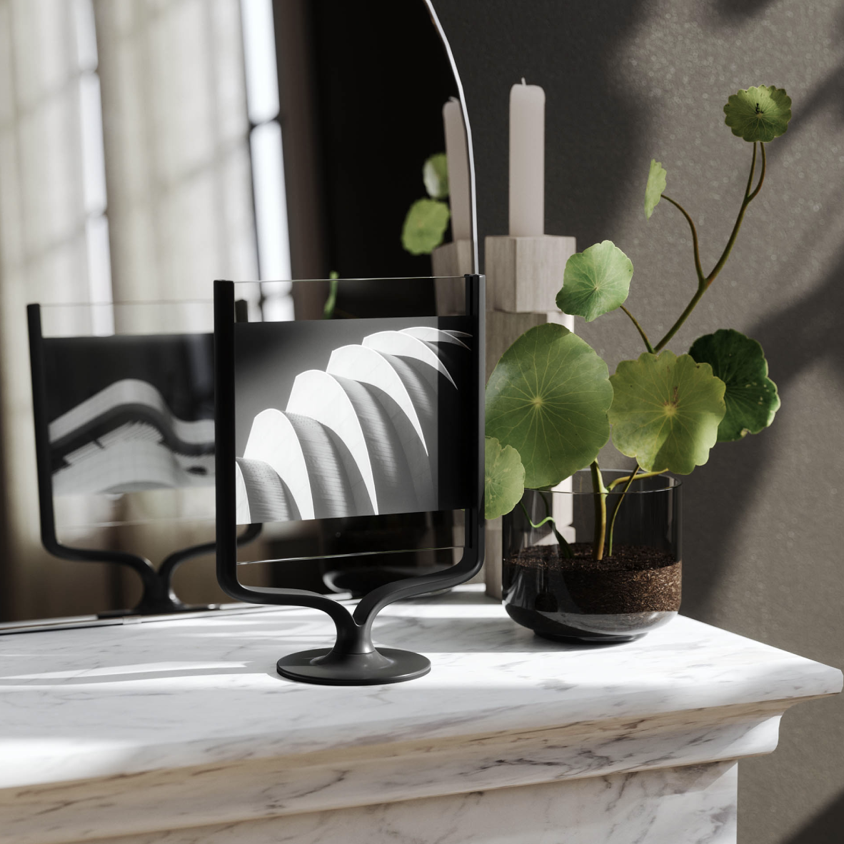 Wishbone Desk Picture Frame - Black