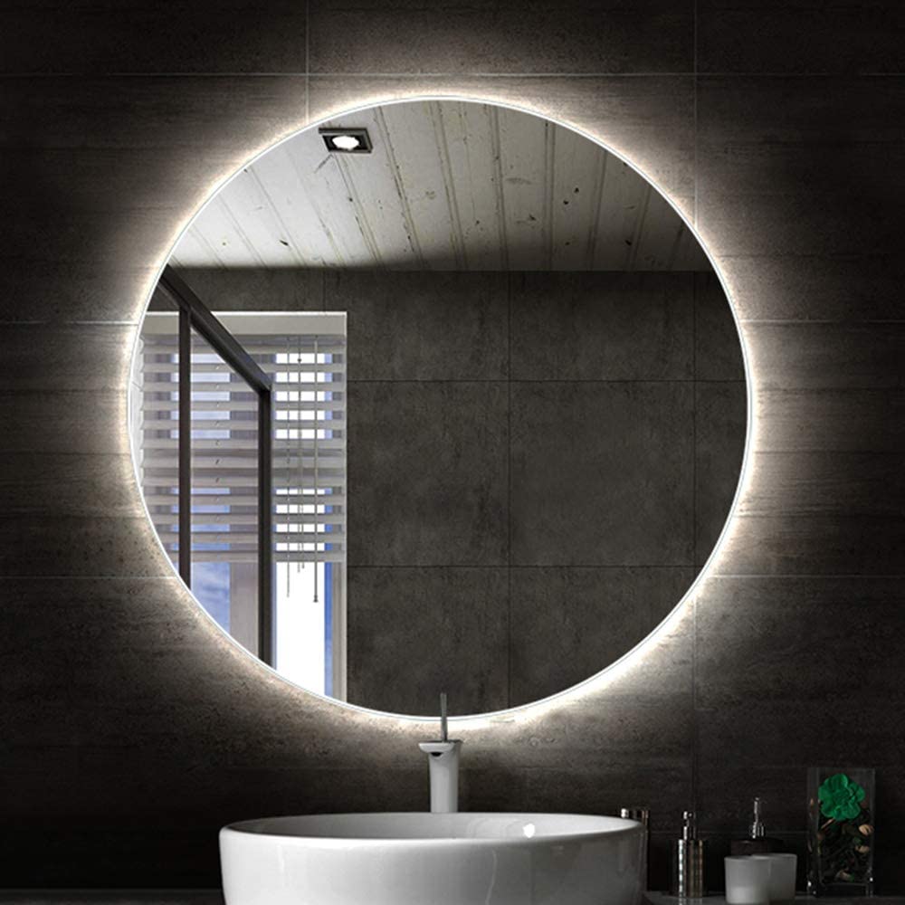 Float Frameless Round Mirror