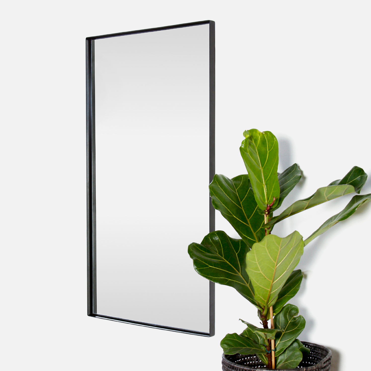 Deep Frame Mirror - Black