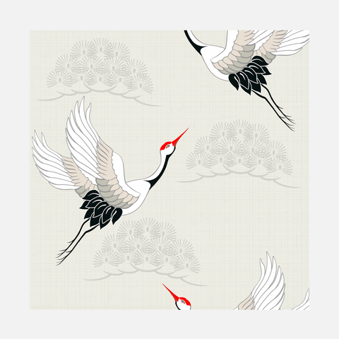 Wallpaper - Creme Stork