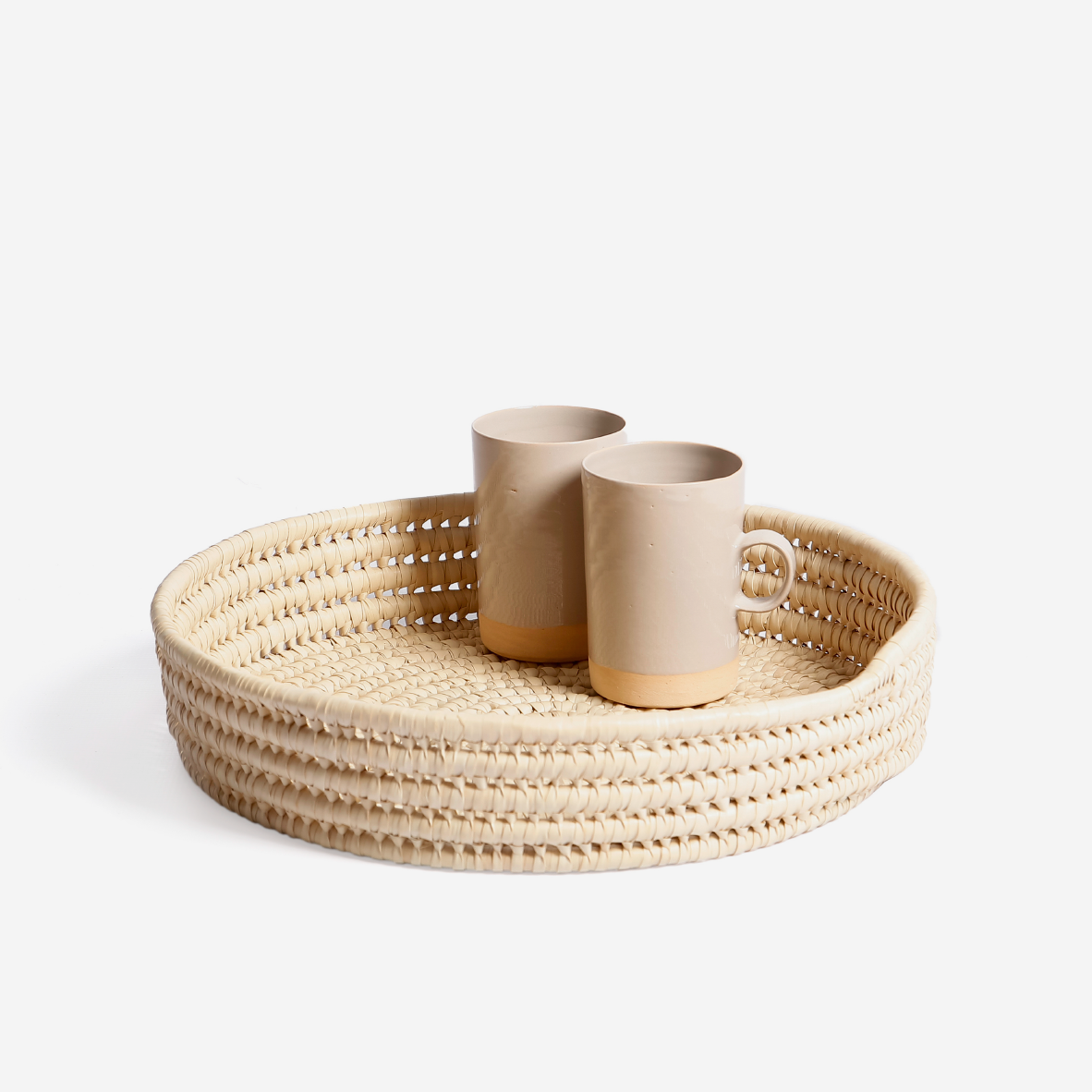 Round Weaved Tray