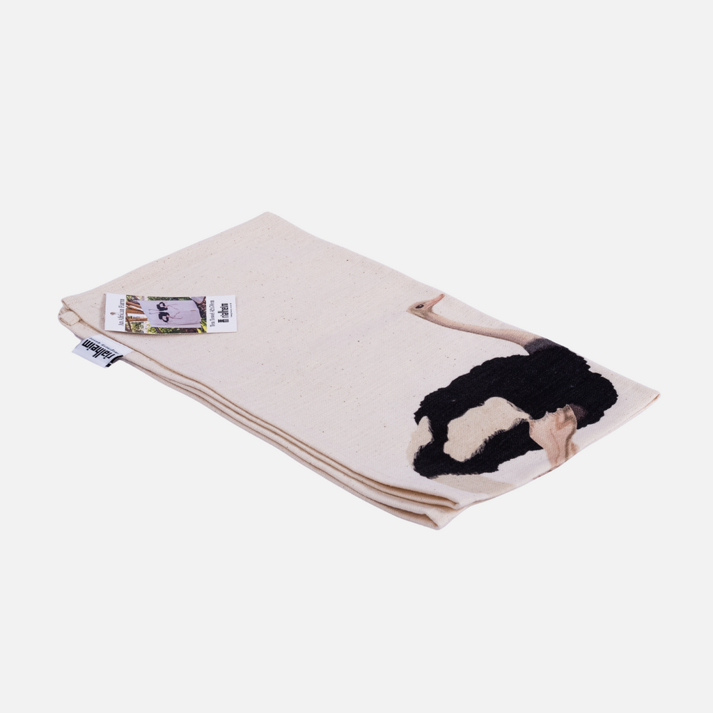 Monogram Tea Towel - Ostrich Lovers