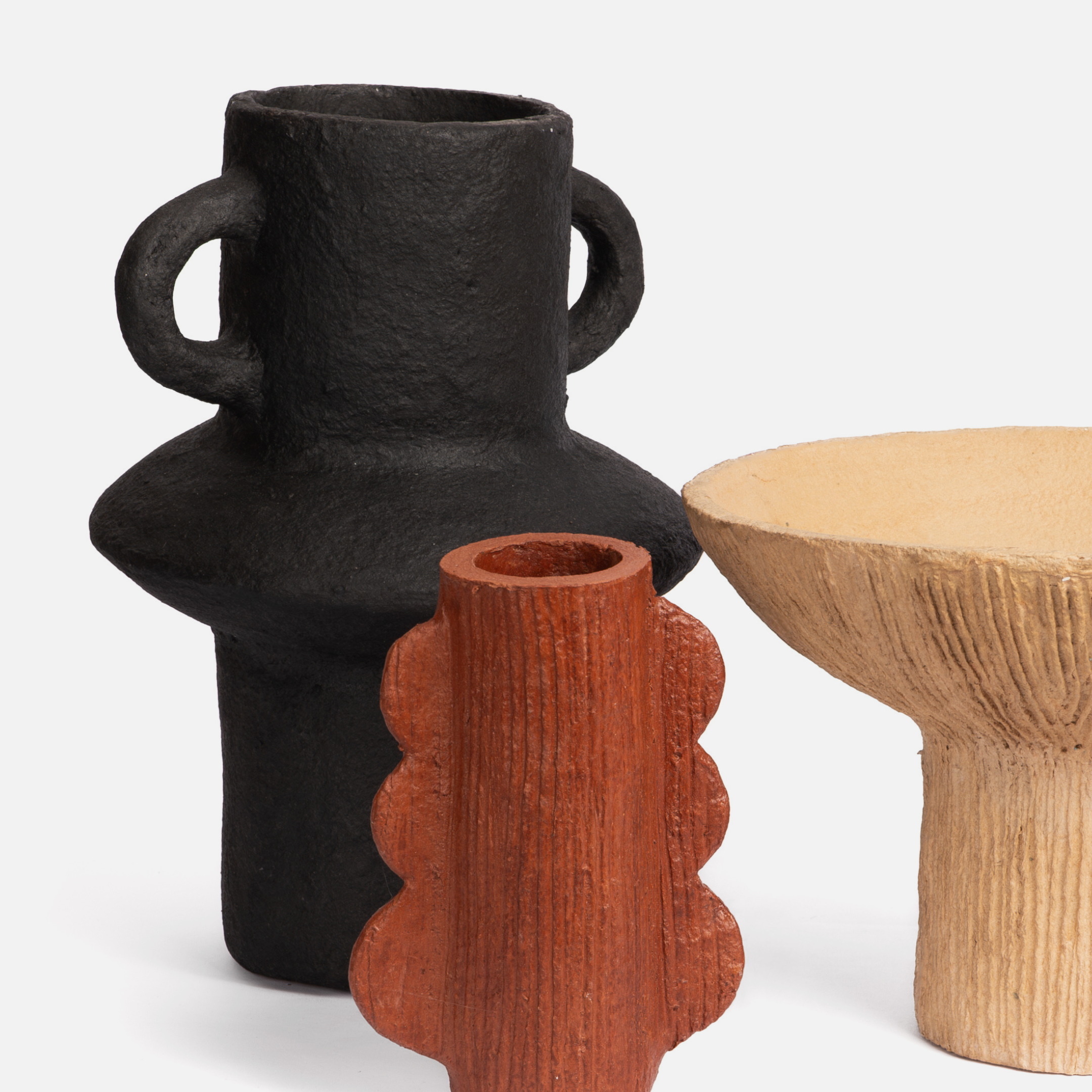 Ngonini Vase - Charcoal