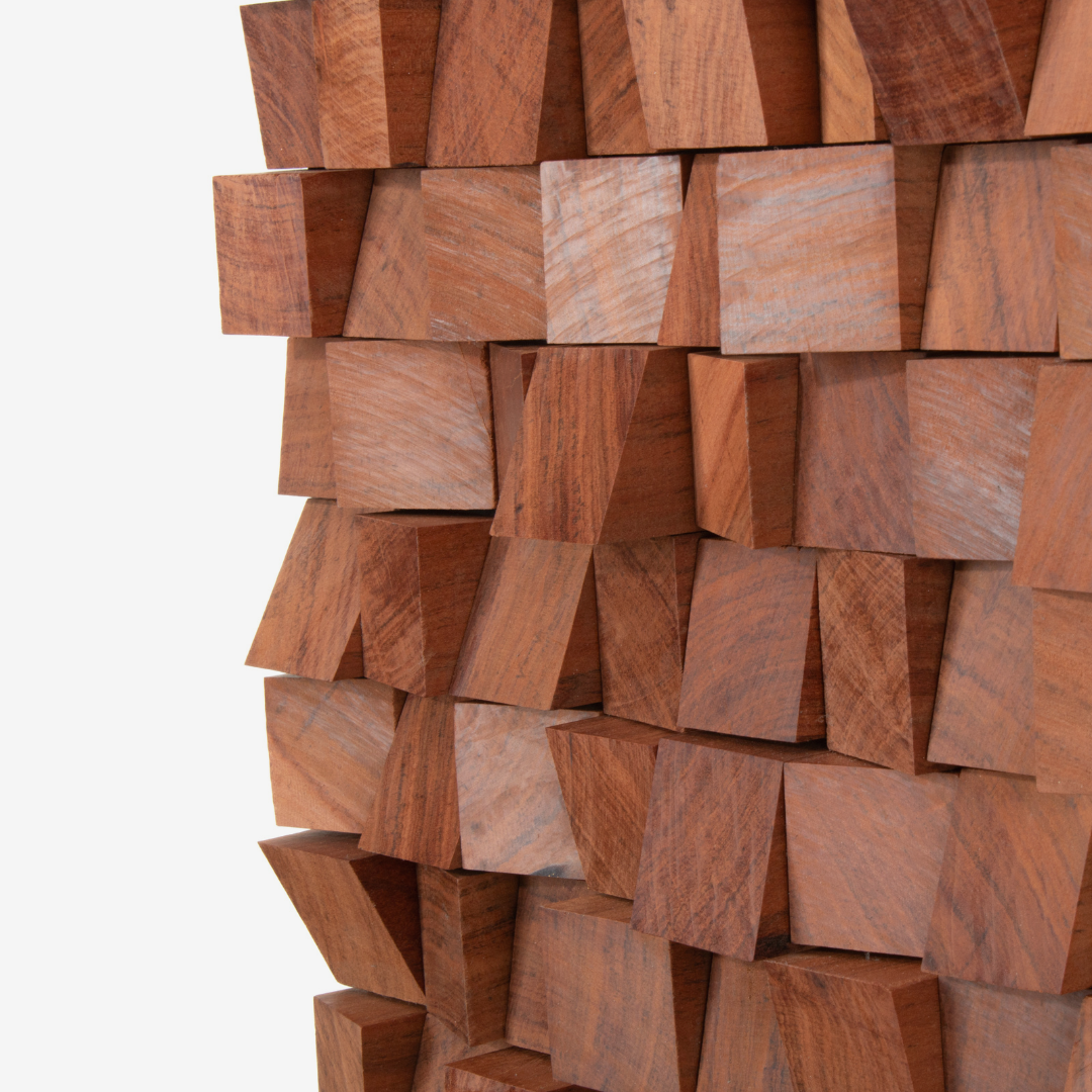 Blocks Wall Art - Solid Rhodesian Teak