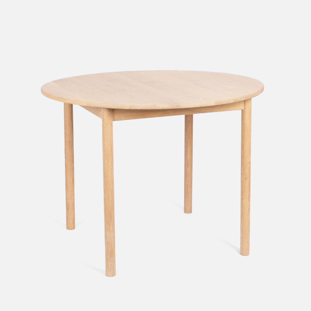 Wooden table on a white background