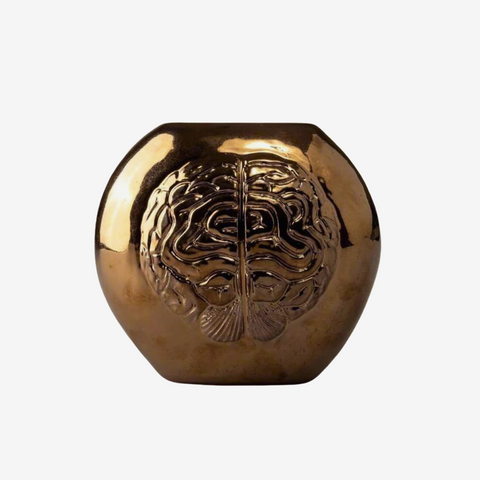 Creative Hub Brain Vase - Bronze