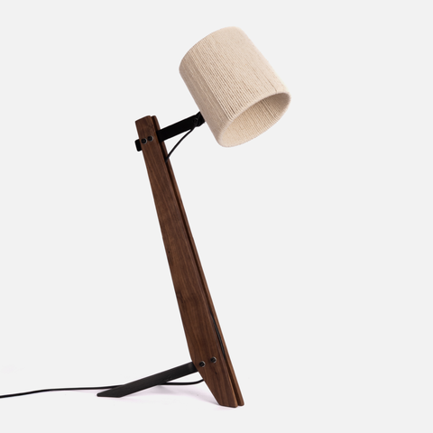 Industrial Desk Lamp - Walnut