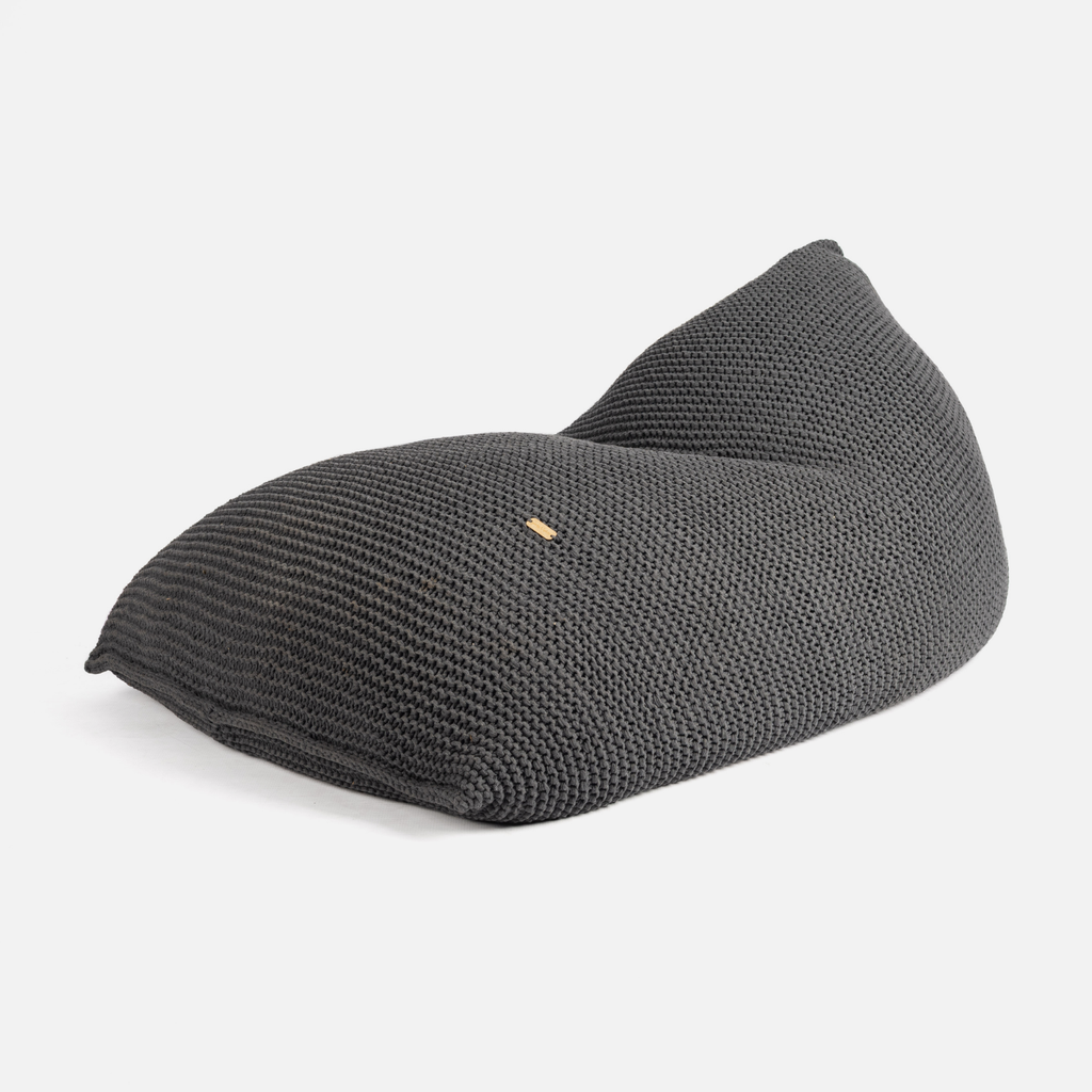 Zimbo Knitted Beanbag - Charcoal