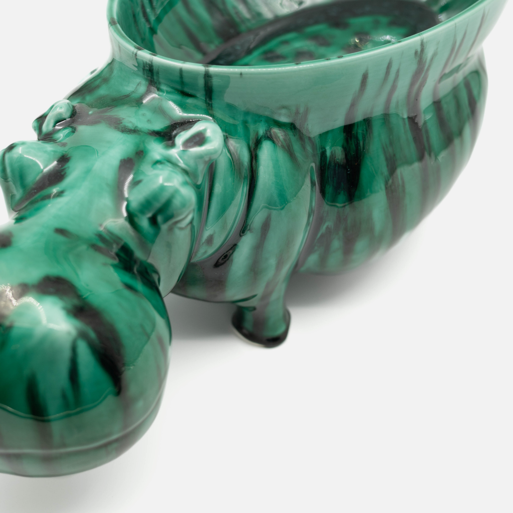 Huberta Hippo Bowl - Emerald Green