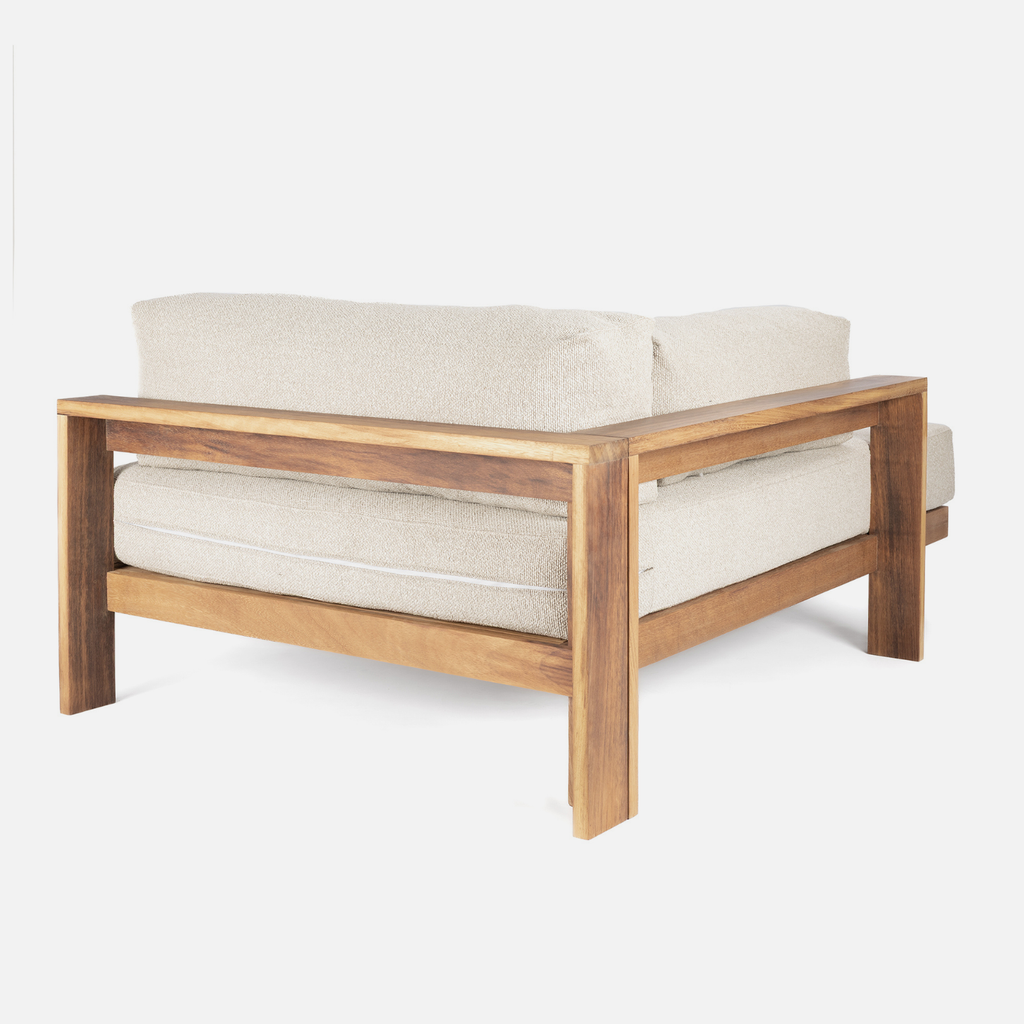 Kumo Outdoor Daybed + Table - Keruing Hardwood