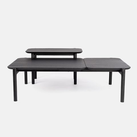Akari Oversize Nesting Table Set- Ebony Oak