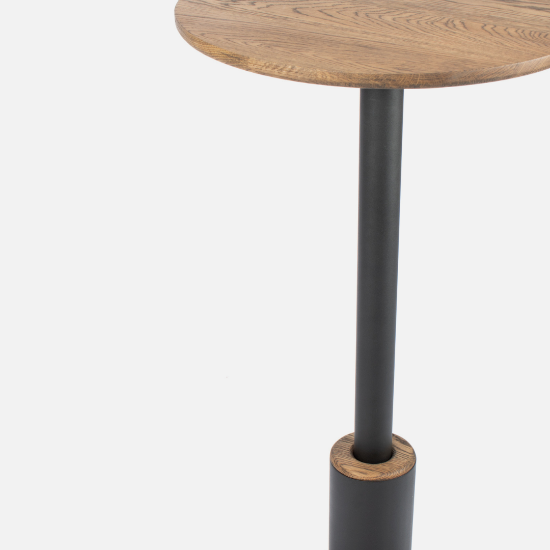 Norman Cocktail Table - Black / Dark Oak