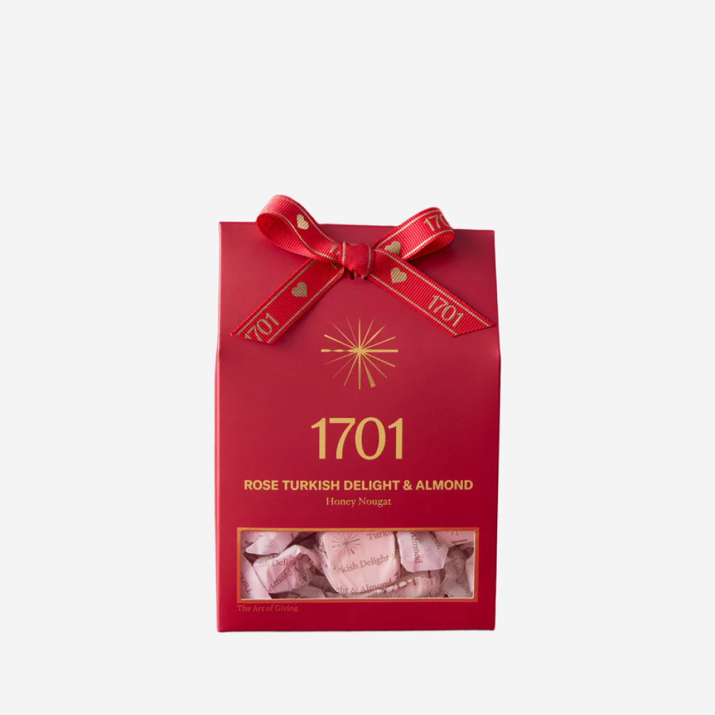1701 Valentines Honey Nougat Box - Rose Turkish Delight & Almond