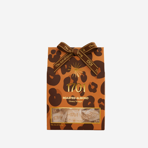 1701 Honey Nougat Box - Roasted Almond Leopard Print