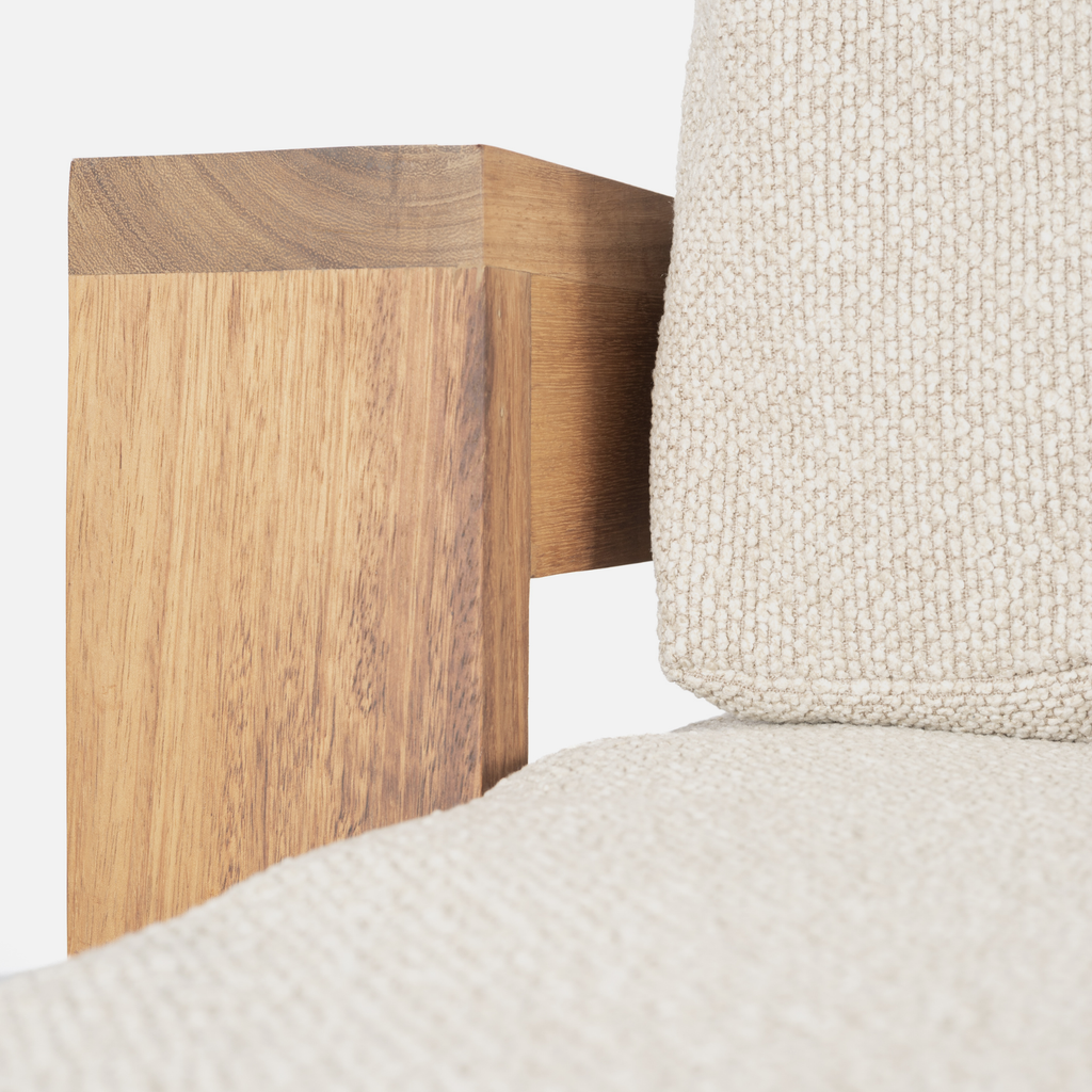 Kumo Outdoor Daybed + Table - Keruing Hardwood