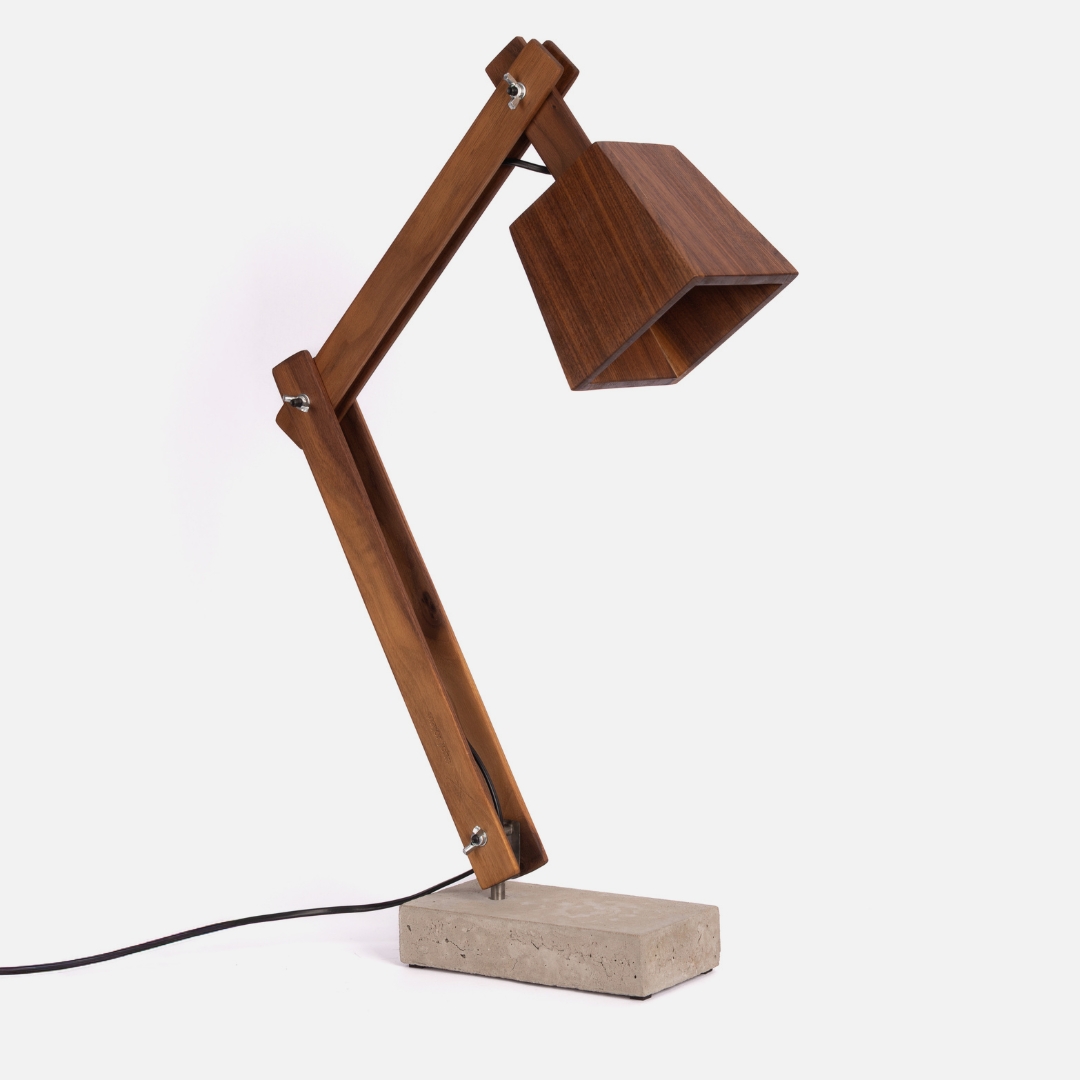 Ollie Desk Lamp - Walnut