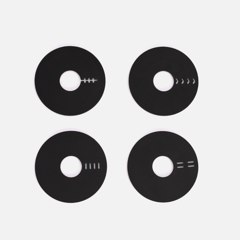 Stockholm Donut Coaster Set - Black