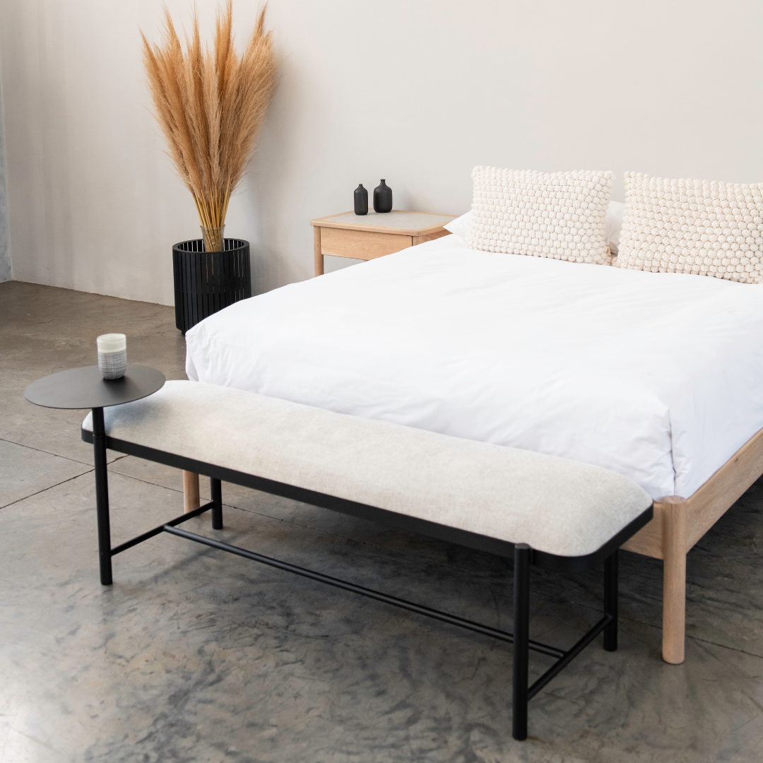 Malmo Bench + Table - Light Stone