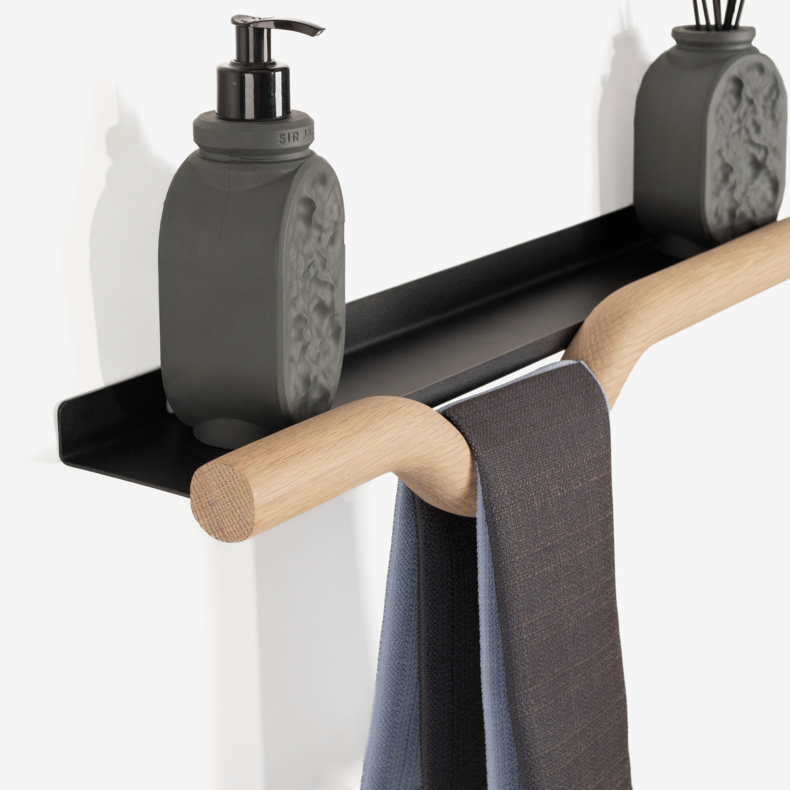 Noodle Lip Shelf Combo - Solid Oak